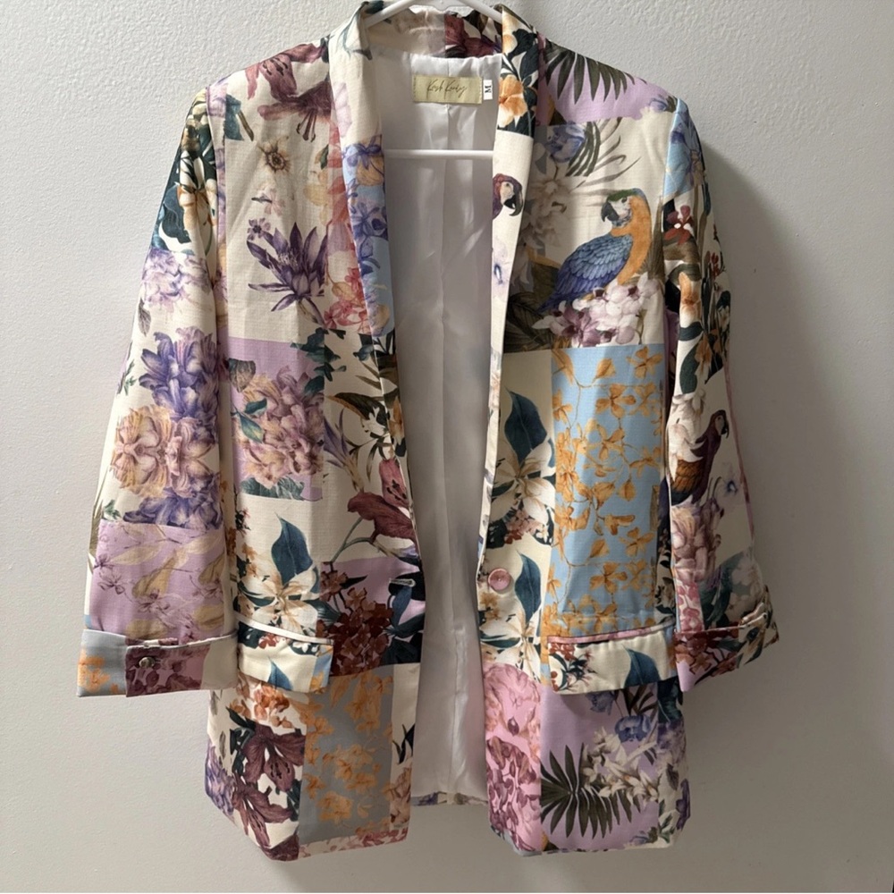 Floral Patchwork Women's Blazer